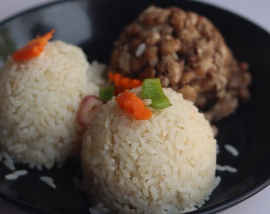 White Rice & Beans + 2 Proteins