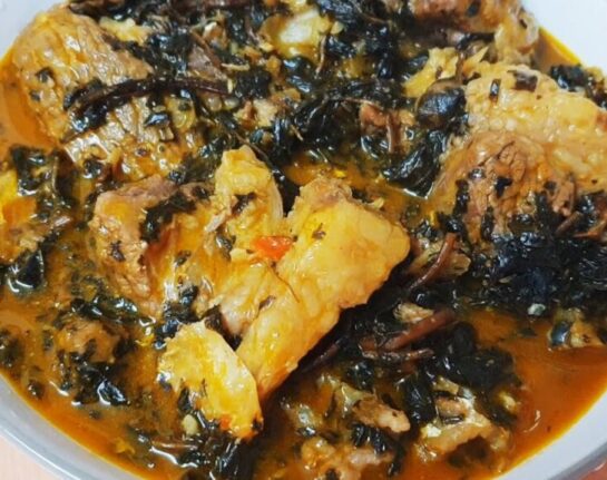 Bitterleaf Soup + 3 Goat/Beef + 2 Swallows