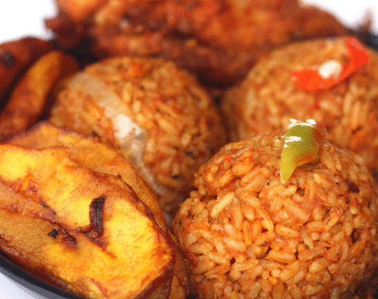 Jollof Rice Combo + 2 Proteins