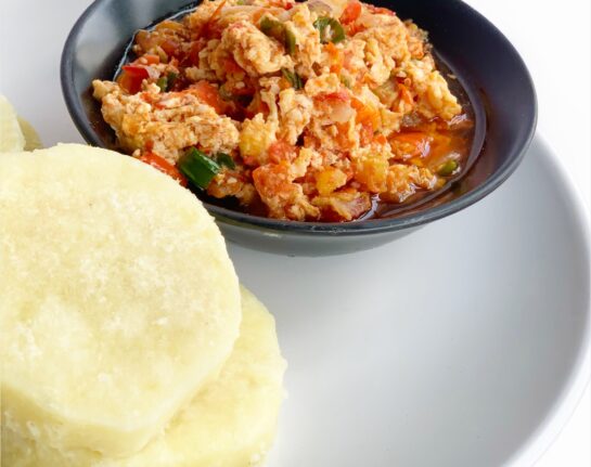 Yam and Egg Sauce