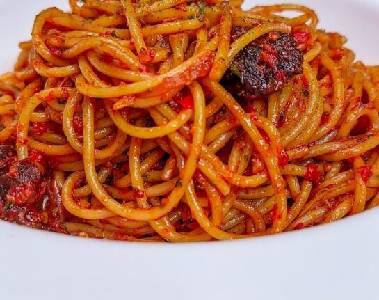 Jollof Spaghetti
