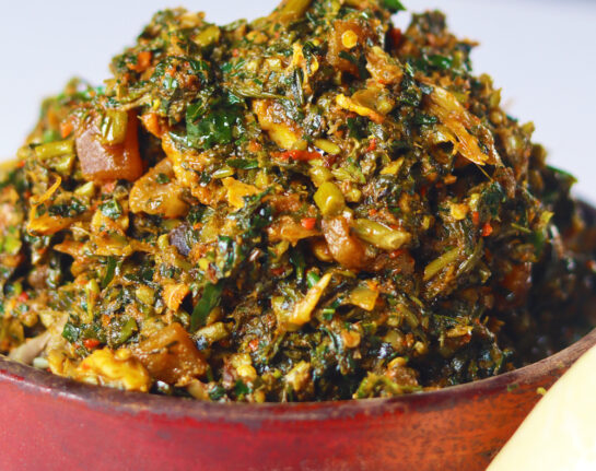Edikayikong + 3 Goat Meat + 2 Swallows