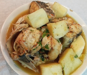 Fish Pepper Soup with Yam